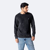 Poleras Hombre Pionier Acid Wash/Negro Kanuk