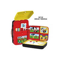Set de Dibujo y Mochila de Mickey Mouse Disney EODS628-112-1