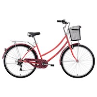 BICICLETA OXFORD CYCLOTOUR ARO 26 6V M CORAL/MORADO