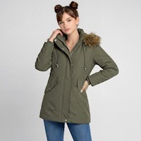 Abrigo Mujer Squeeze Verde Militar Aerin