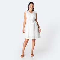Vestidos Mujer Pionier Off White Degali