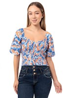 Blusas Mujer Squeeze Sky Blue Dulami
