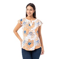 Blusas Mujer Pionier Naranja Sukay-S