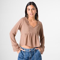 Blusas Gasa Mujer Leymia