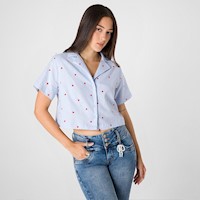 Blusas Mujer Squeeze Celeste Assalea