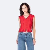 Blusas Mujer Pionier Rojo Fresa Vansi