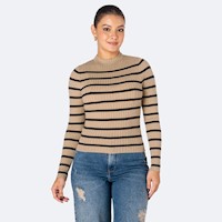 Chompas Mujer Pionier Beige/Negro America Listado