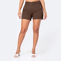 Shorts Mujer Pionier Chocolate Khelsa