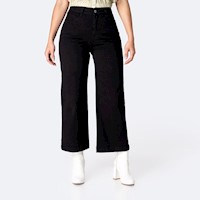 Pantalon Mujer Pionier Negro Lari Bull Denim