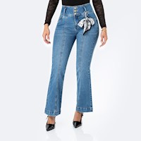 Pantalon Denim Stretch Mujer Arlhene