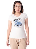 POLO JERSEY FULL LYCRA SQUEEZE PARA MUJER - IVORY