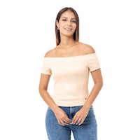 Polo Moda Mujer Pionier Beige Adalyh