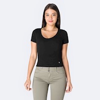 Polo Moda Mujer Pionier Negro Cexil-S