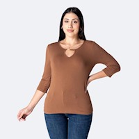 Polo Moda Mujer Pionier Coffe Andrit