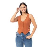 Chaleco Mujer Pionier Terracota Gunes-S