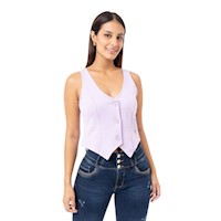 Chaleco Mujer Pionier Lila Gunes-S