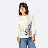 Polo Moda Niña Pionier Milk Ariad-Disney