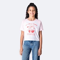 Polo Moda Niña Pionier Blanco Rosado  Jhoyz
