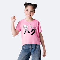 Polos Niña Pionier Rosado Kira-Snoopy