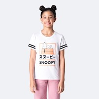 Polo Moda Niña Pionier Blanco Reni-Snoopy
