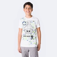 Polo Moda Niño Pionier Blanco Milo-Looney
