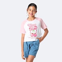 Polo Moda Niña Pionier Blanco/Rosa Neliah