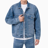 Casaca Jean Denim Hombre Larxo Gzuck