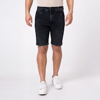 Shorts Hombre Pionier Total Stone Black Torn New Joursh Denim