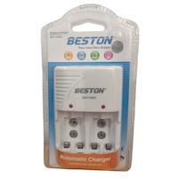 Cargador Rápida de baterías pilas recargables BESTON 4xAA 4xAAA 2x9V