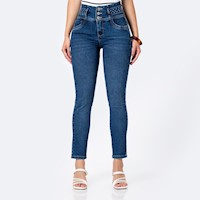 Pantalon Denim Stretch Mujer Misakii