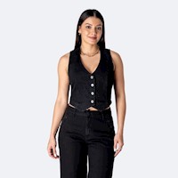 Chaleco Denim Stretch Mujer Medelit