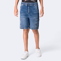 Bermuda Cargo Denim Stretch Niño Gutavoh
