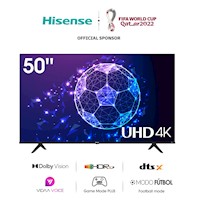 TV Hisense LED A6H 50" Ultra HD HDR 10 Smart