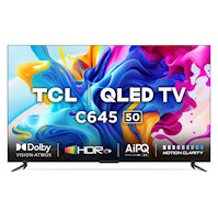TELEVISOR TCL QLED 50" UHD 4K SMART TV 50C645