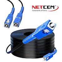 Cable patch cord de fibra óptica SC-SC UPC 150 Metros NETCOM monomodo