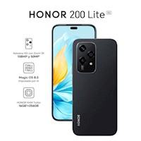 Celular Honor 200 Lite 256GB 8GB 6" Midnight Black