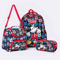Mochila Niño Pionier Blue/Red Lukas-Disney