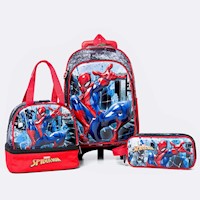 Mochila Niño Pionier Red/Blue Hermes-Marvel