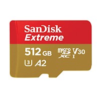 Memoria Tarjeta Sandisk Extreme Micro Sd 512 Gb U3 190 Mb/s 4k A2 V30