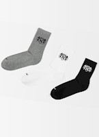Medias Hombre Norton Melange/Negro/Blanco Diegal