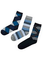 Medias Hombre Norton Azul Noche/Navy/Melange Delorian