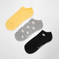 Medias Mujer Squeeze Melange/Amarillo/Negro  Melyh