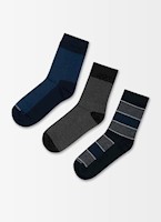 Medias Hombre Norton Acero/Azul Noche/Charcoal  Benevento