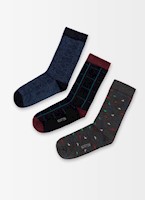 Medias Hombre Norton Acero/Charcoal/Azul M.  Galapagos