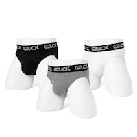 Trusas Hombre Gzuck Melange White Black  Urban Brief