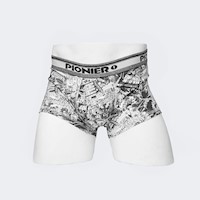 Boxer Hombre Pionier Negro/Blanco Estamp. Thorn-Marvel