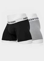 Boxer Hombre Norton Melange/Negro Galagher