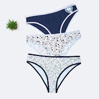 Trusas Mujer Pionier Celeste E./Blanco E./Indigo Vania-Snoopy