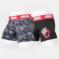Boxer Hombre Gzuck Black Estamp./Black Axan-Marvel