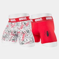 Boxer Hombre Gzuck White/Red Jay-Marvel